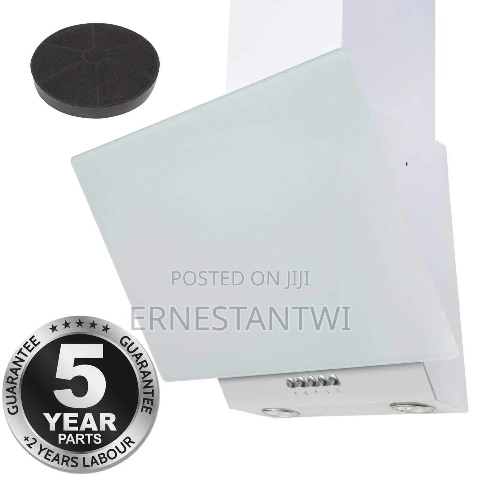 60cm White Angled Extractor From SIA, UK