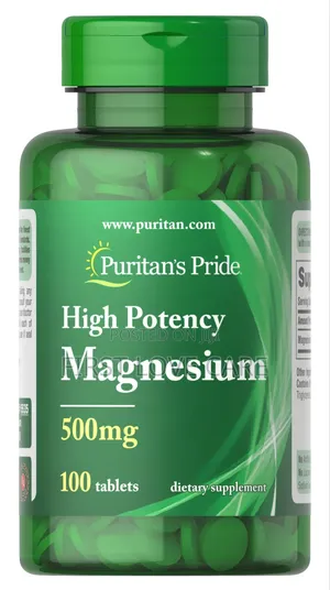 Photo - Puritan's Pride High Potency Magnesium 500mg( 100tablet)