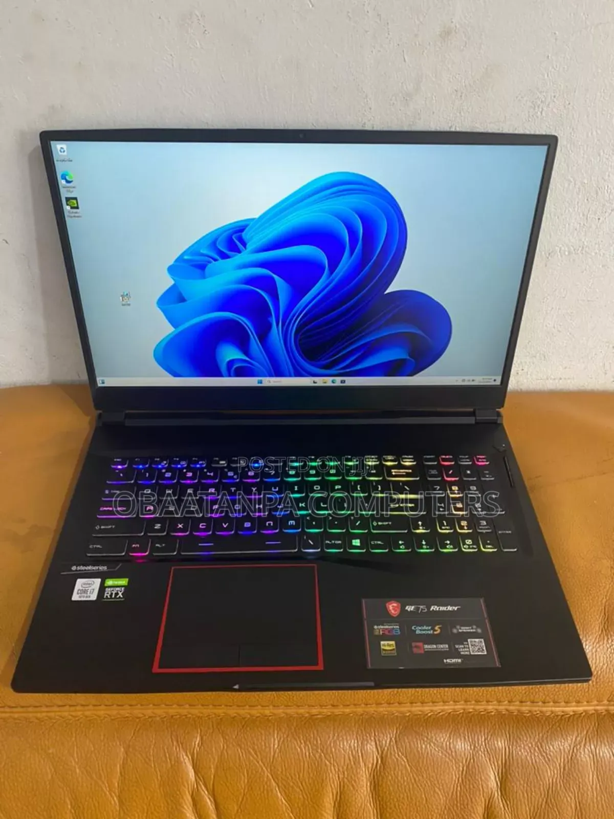 Laptop MSI GE75 Raider 10SE 16GB Intel Core I7 HDD+SSD 256GB