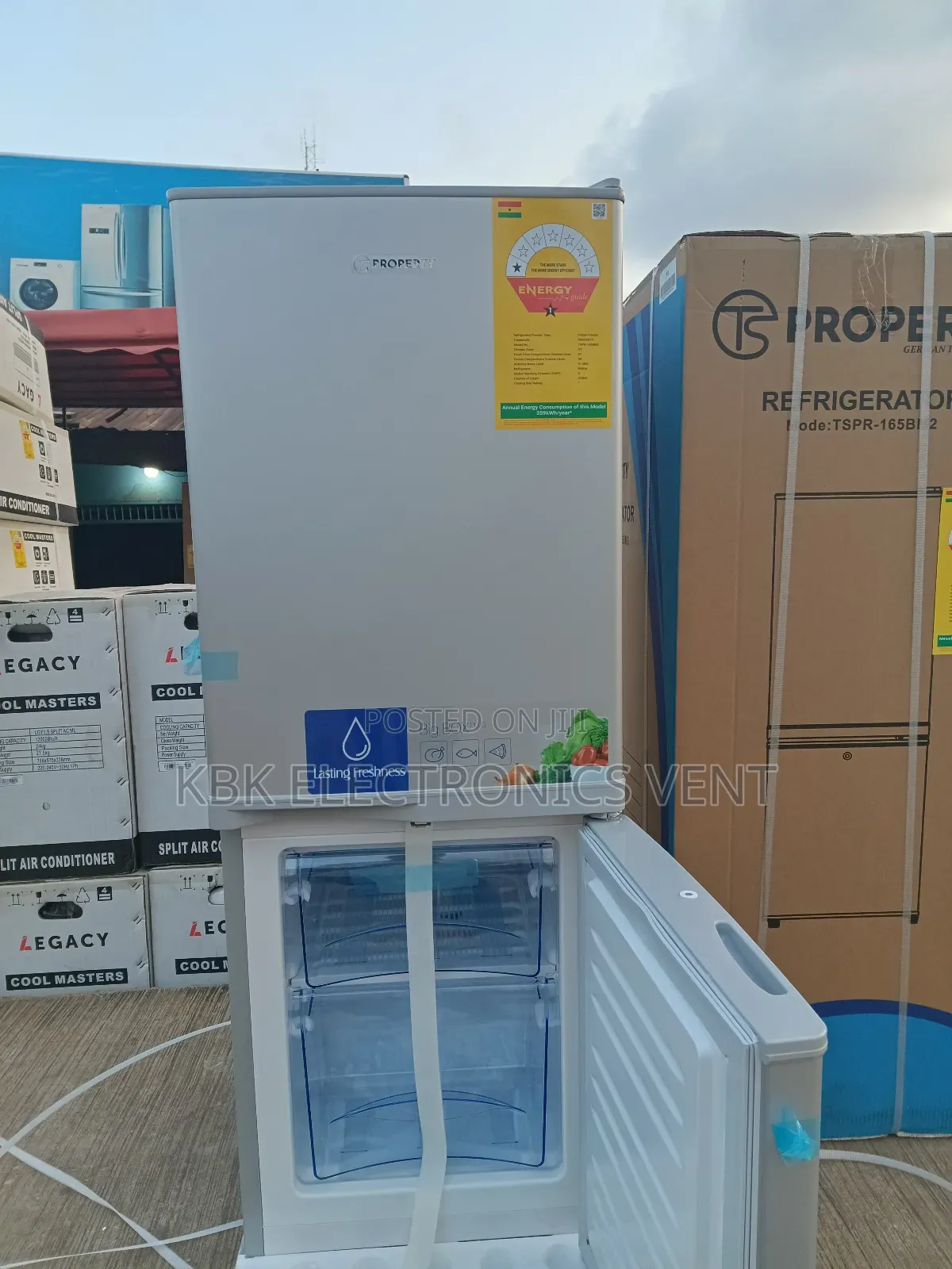 Property 125liter Double Door Fridge