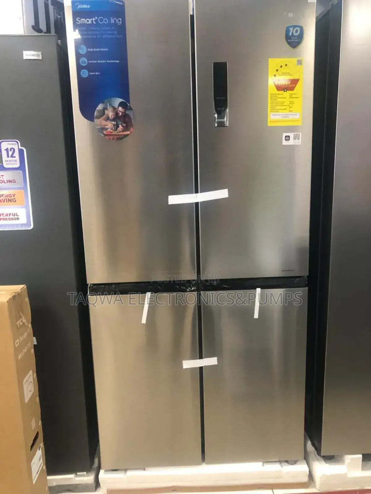 Larger Midea 474ltr - 4 Doors Refrigerator