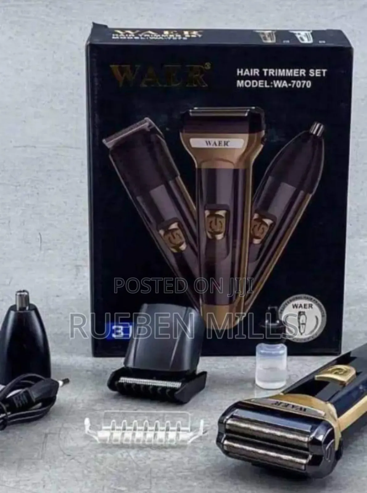 Waer WA-7070 Beard Trimmer Set Barbering Shaving Machine