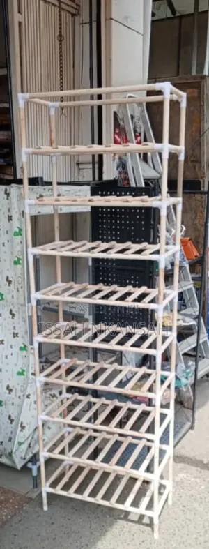 9 Layers Wood Shoes Rack