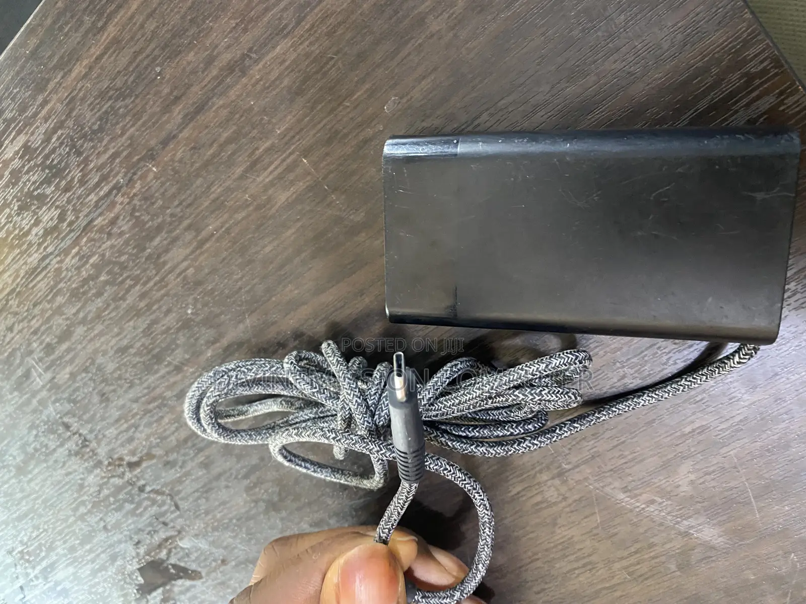 Hp Type C 65w Original Uk Used Charger With Woolly Materia