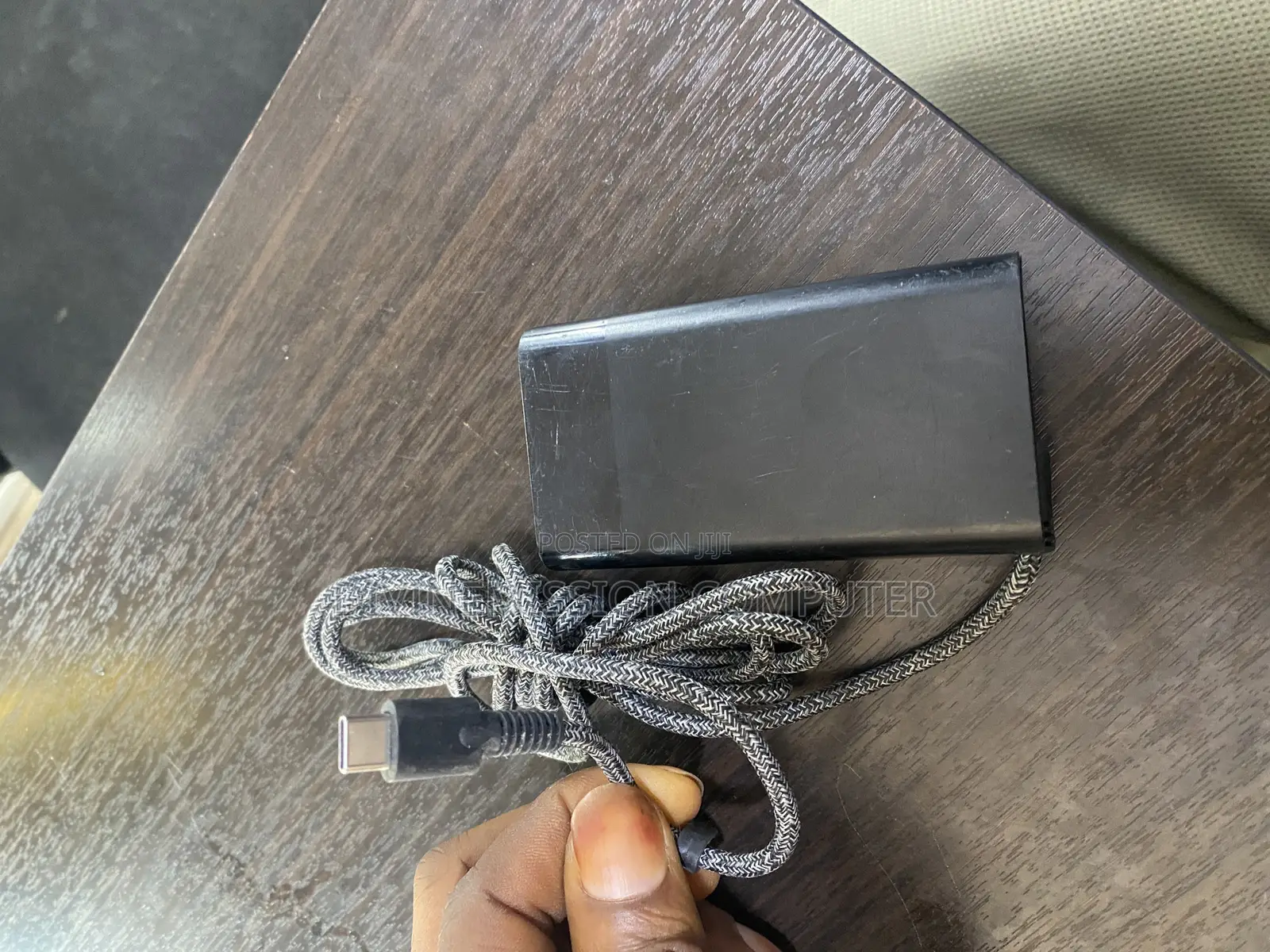Hp Type C 65w Original Uk Used Charger With Woolly Materia