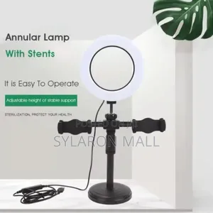 6 Inch Ring Light With Two Phone Holders