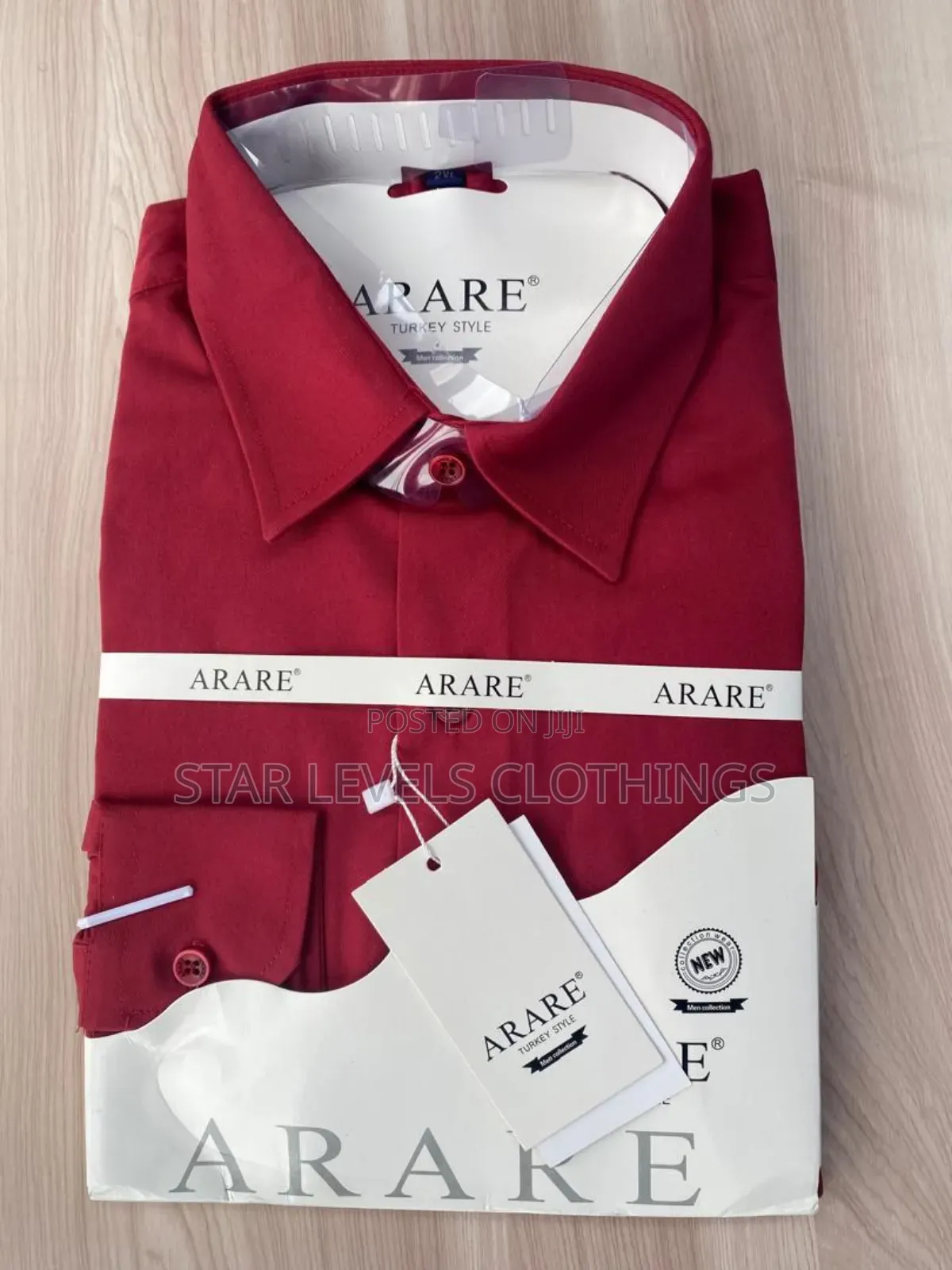 Official Wine Plain Long Sleeves Shirts for Men