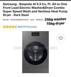Brand-New AI Samsung Washing 15kg Washer12kg Dryer