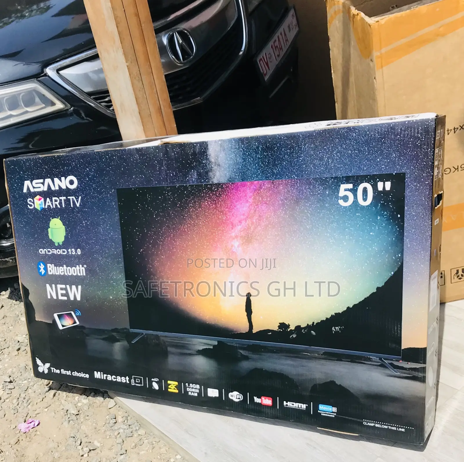 Super Powerful 50 Inches Sleek Asano Smart Tv