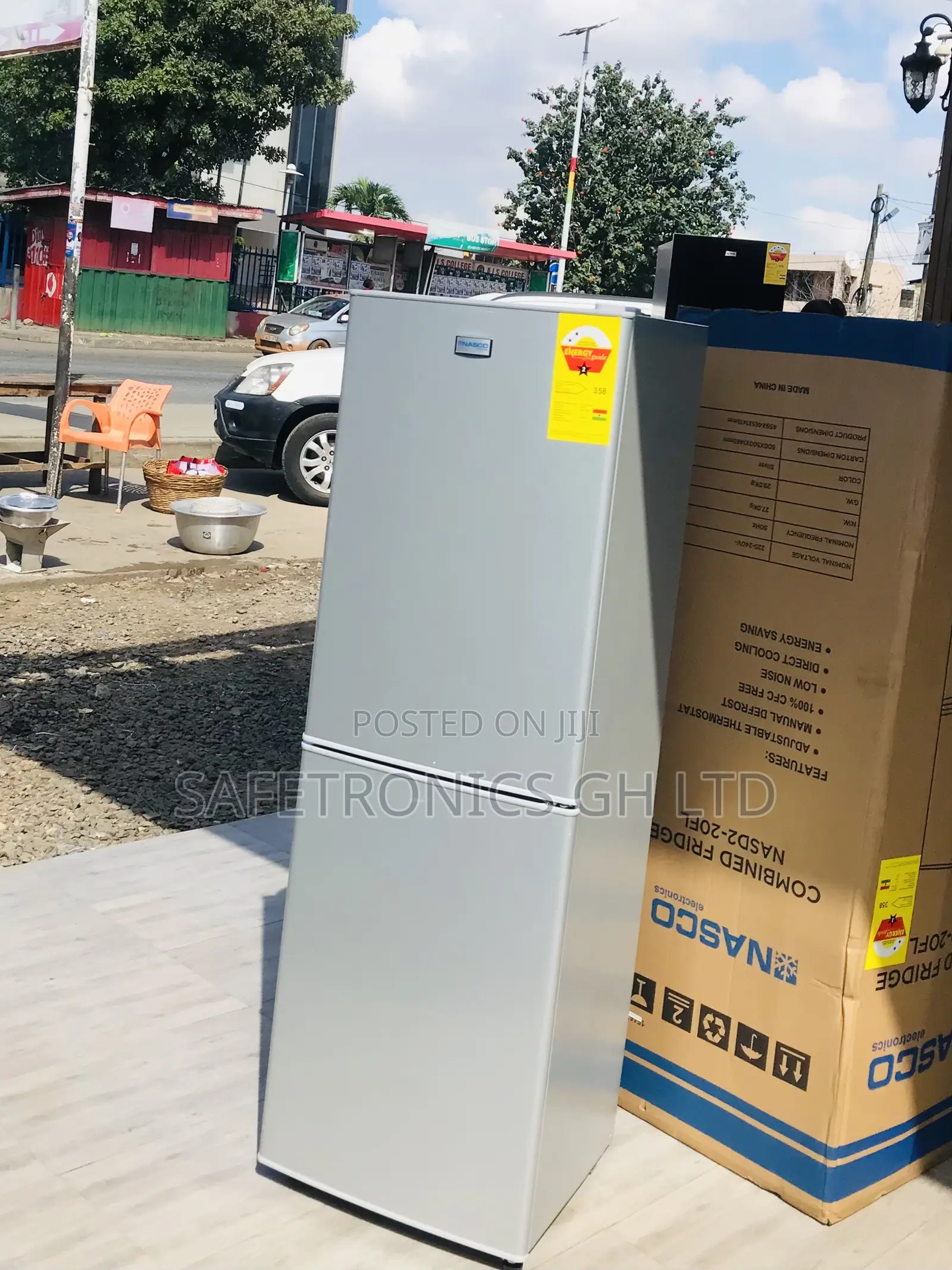 158 Liters Nasco Nasd2-20fl Bottom Mount 2 Doors Fridge