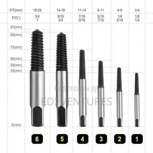 Ingco 6 Pieces Screw Extractor Set