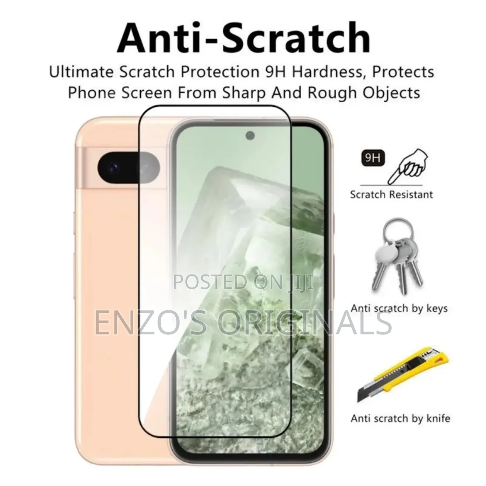 Google Pixel 7A 8A Glass Protector 9H High Density.