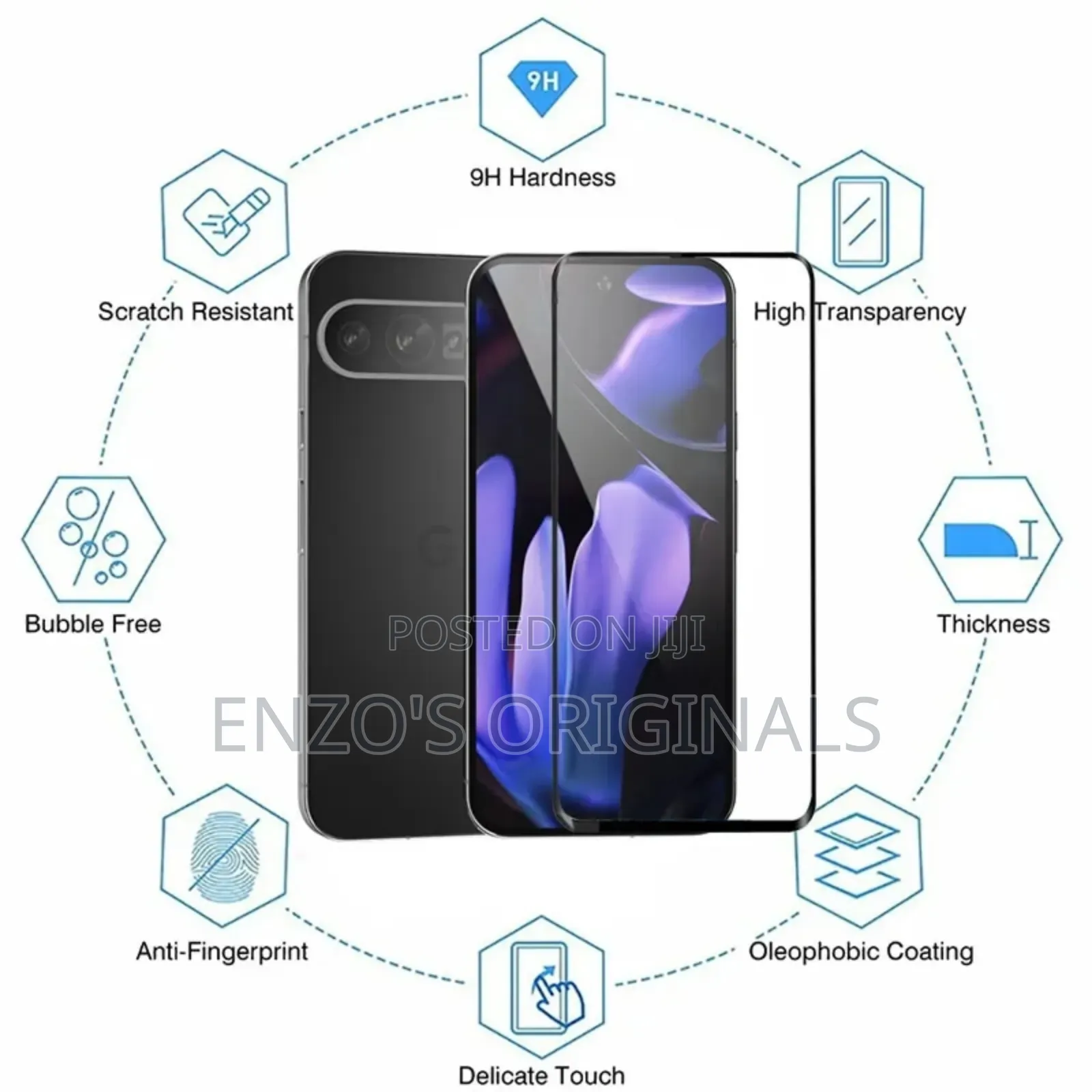 Google Pixel 7A 8A Glass Protector 9H High Density.