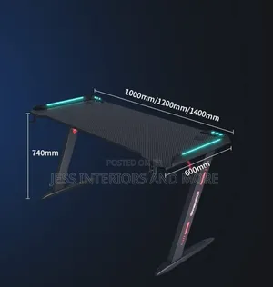 Gaming Desk "Z" With RGB Led Lights