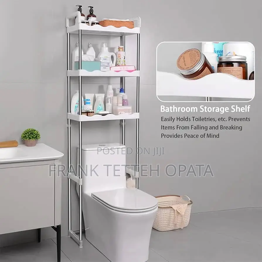 3 Tier Over the Toilet Rack Stainless Steel