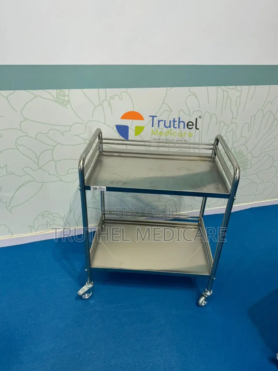 Stainless Medicine Trolley (2 Steps)