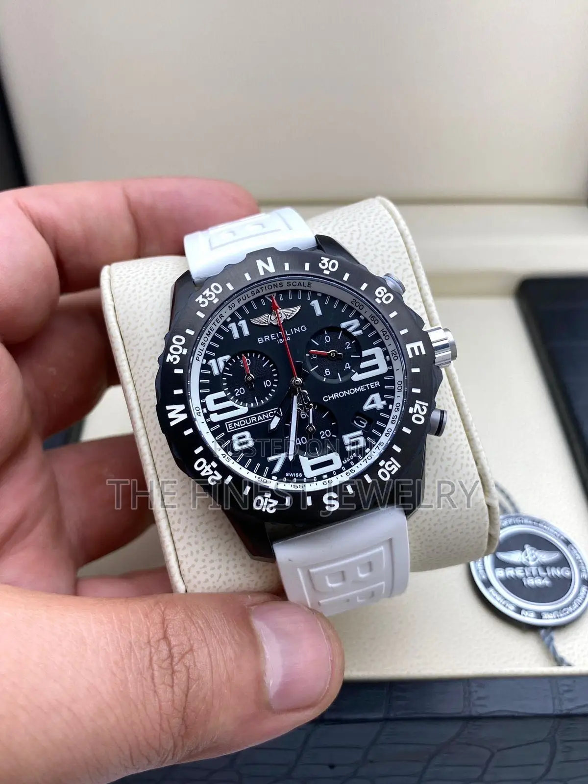 Breitling Professional Endurance White Rubber Strap Watch