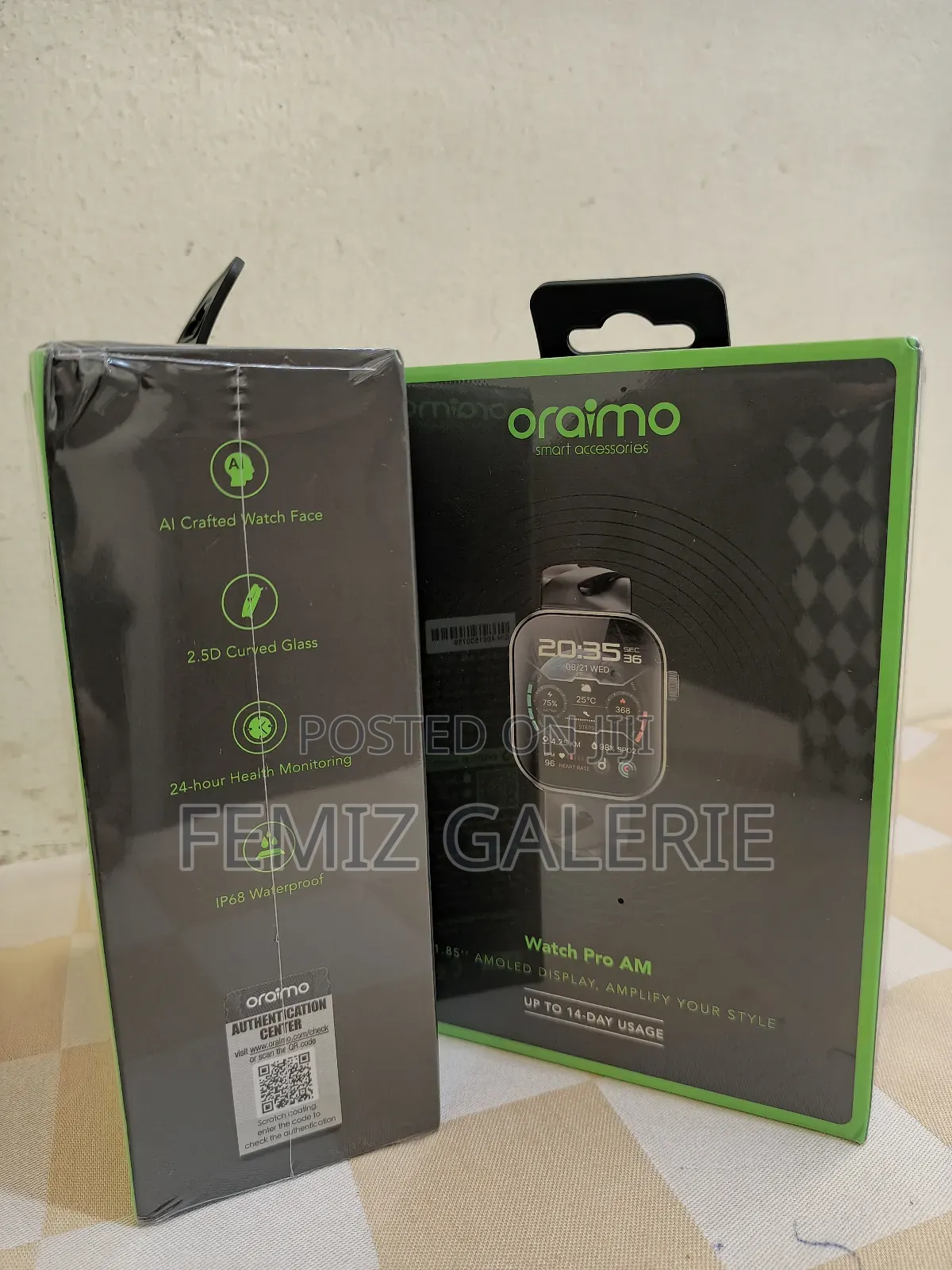 Oraimo Watch Pro Am 1.85′′ Amoled Ip68 Smart Watch