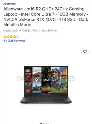 New Laptop Alienware M17x R2 16GB Intel Core Ultra 7 SSD 1T