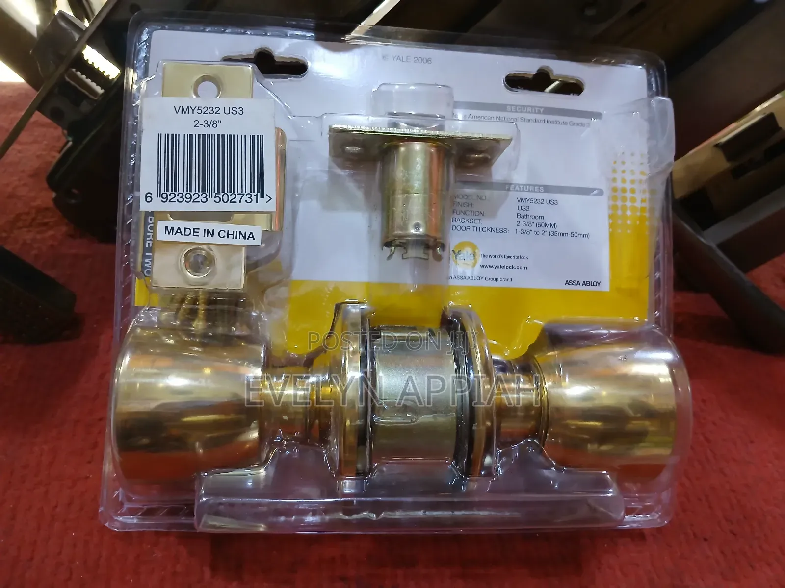 Bathroom Knob Lock(No Key)