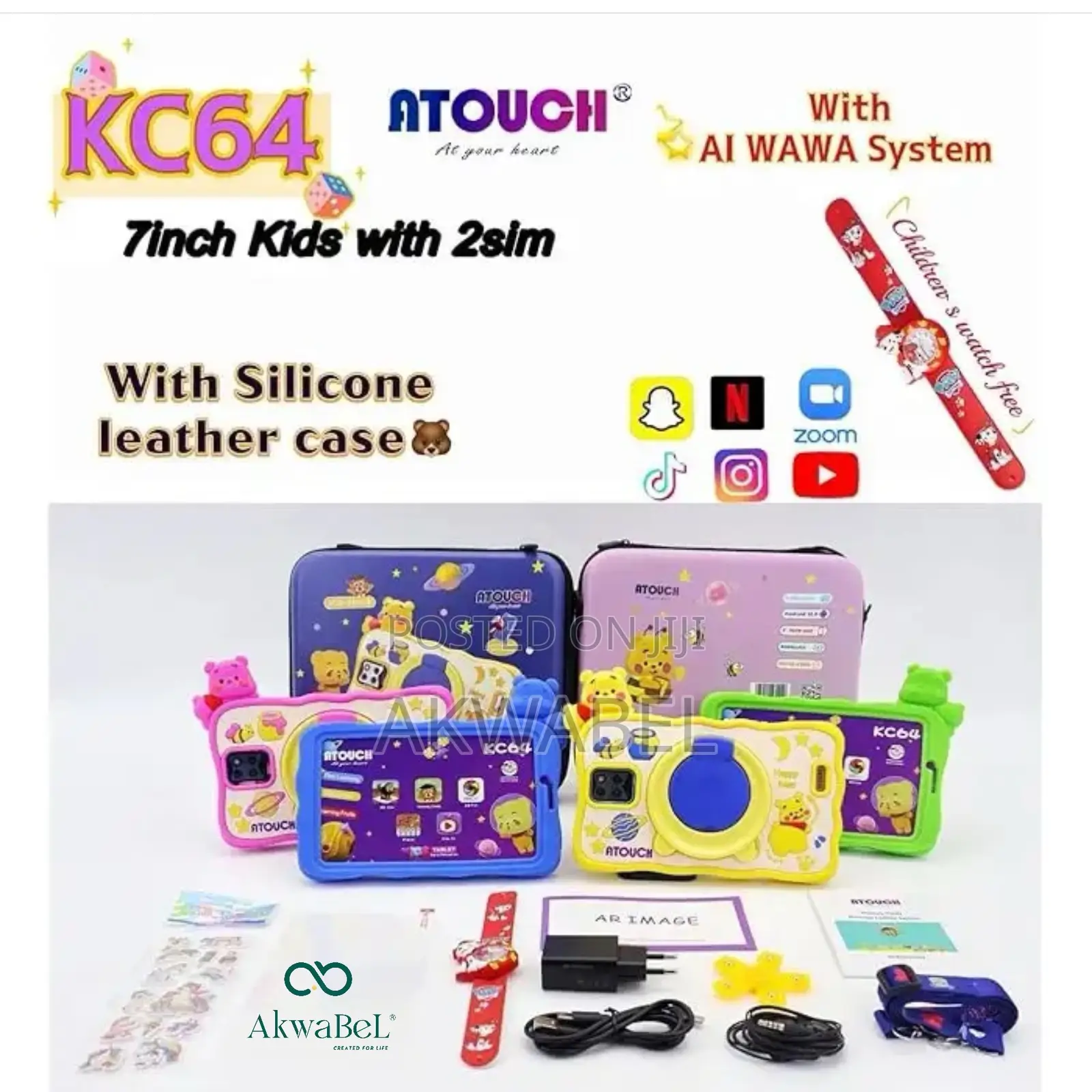 Atouch Educational Kids Tablet • KC64 • SIM + Wifi