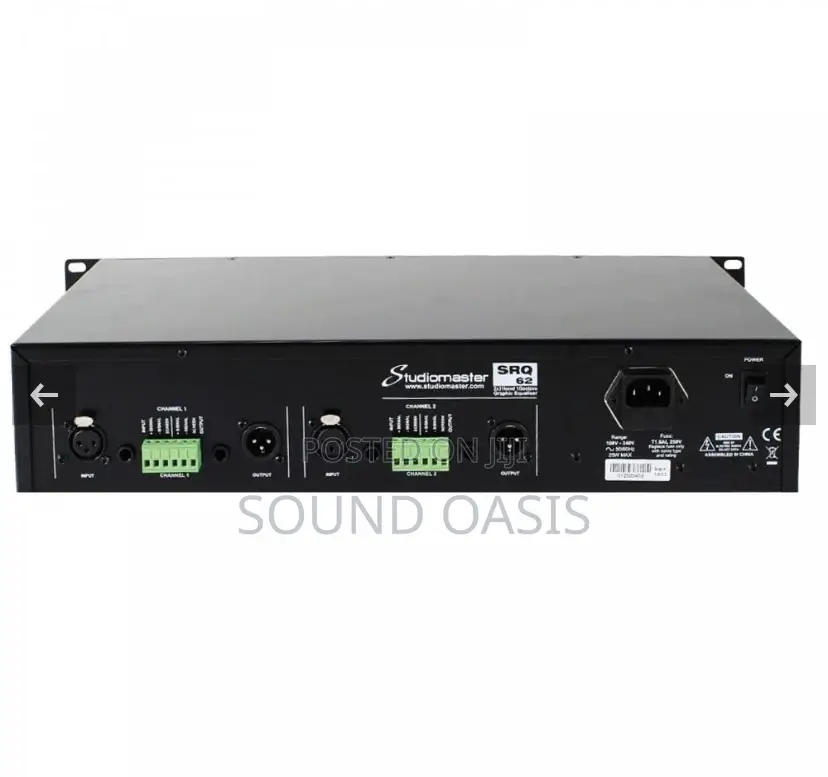 Studiomaster Srq62 2X31 Band 2U Graphic Equaliser