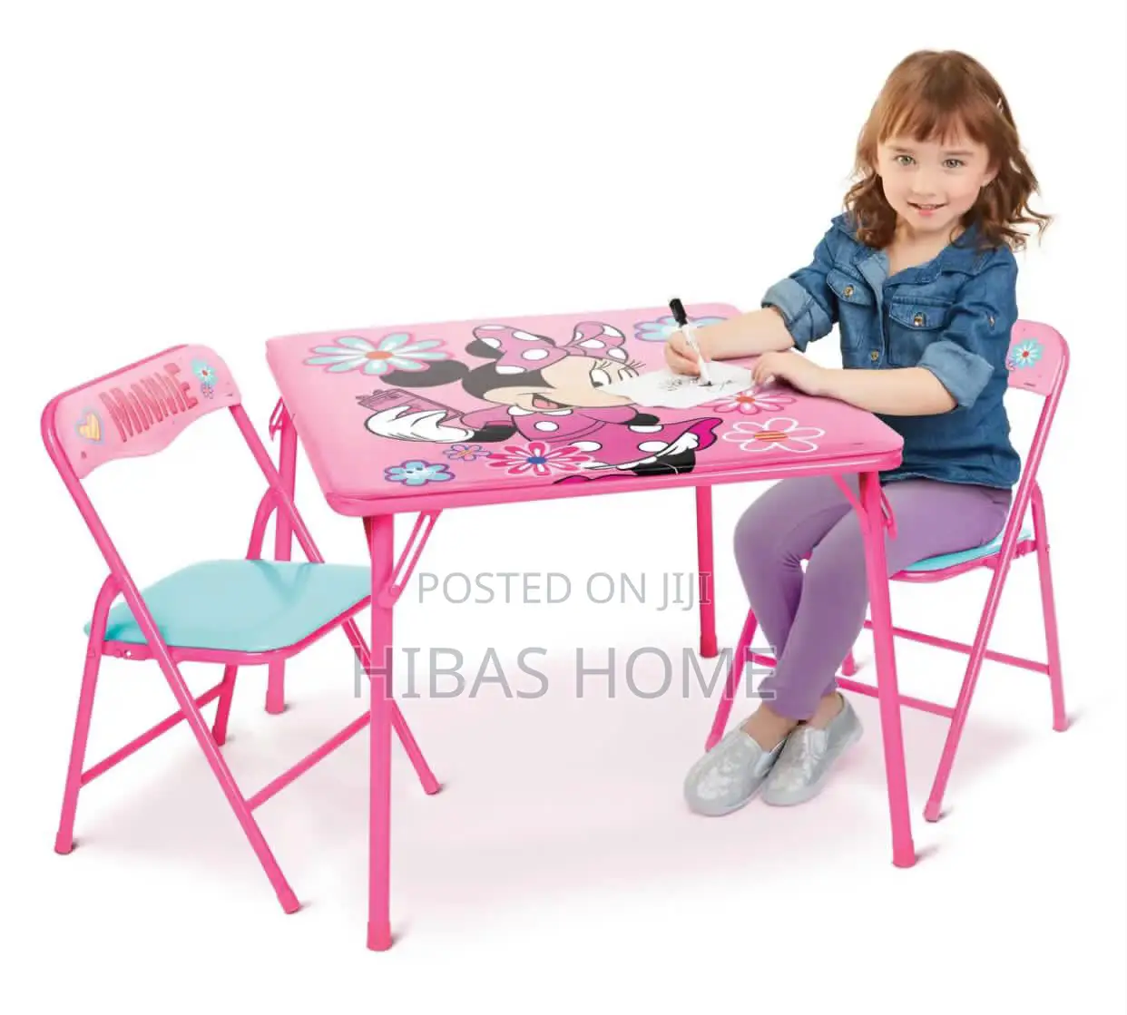 Nickelodeon Minnie Mouse Kids Table 2 Chairs (3-7yrs)