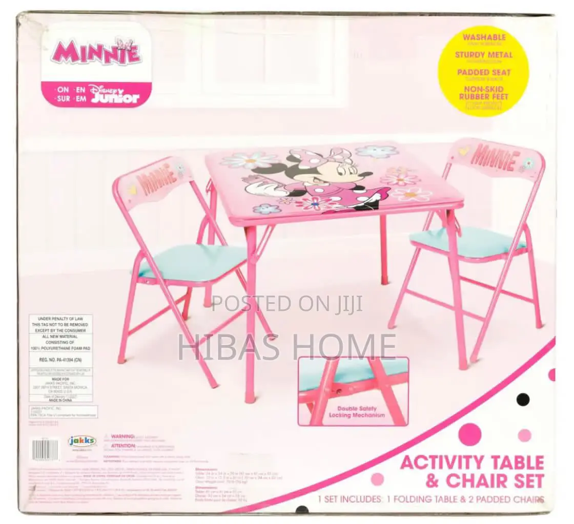 Nickelodeon Minnie Mouse Kids Table 2 Chairs (3-7yrs)