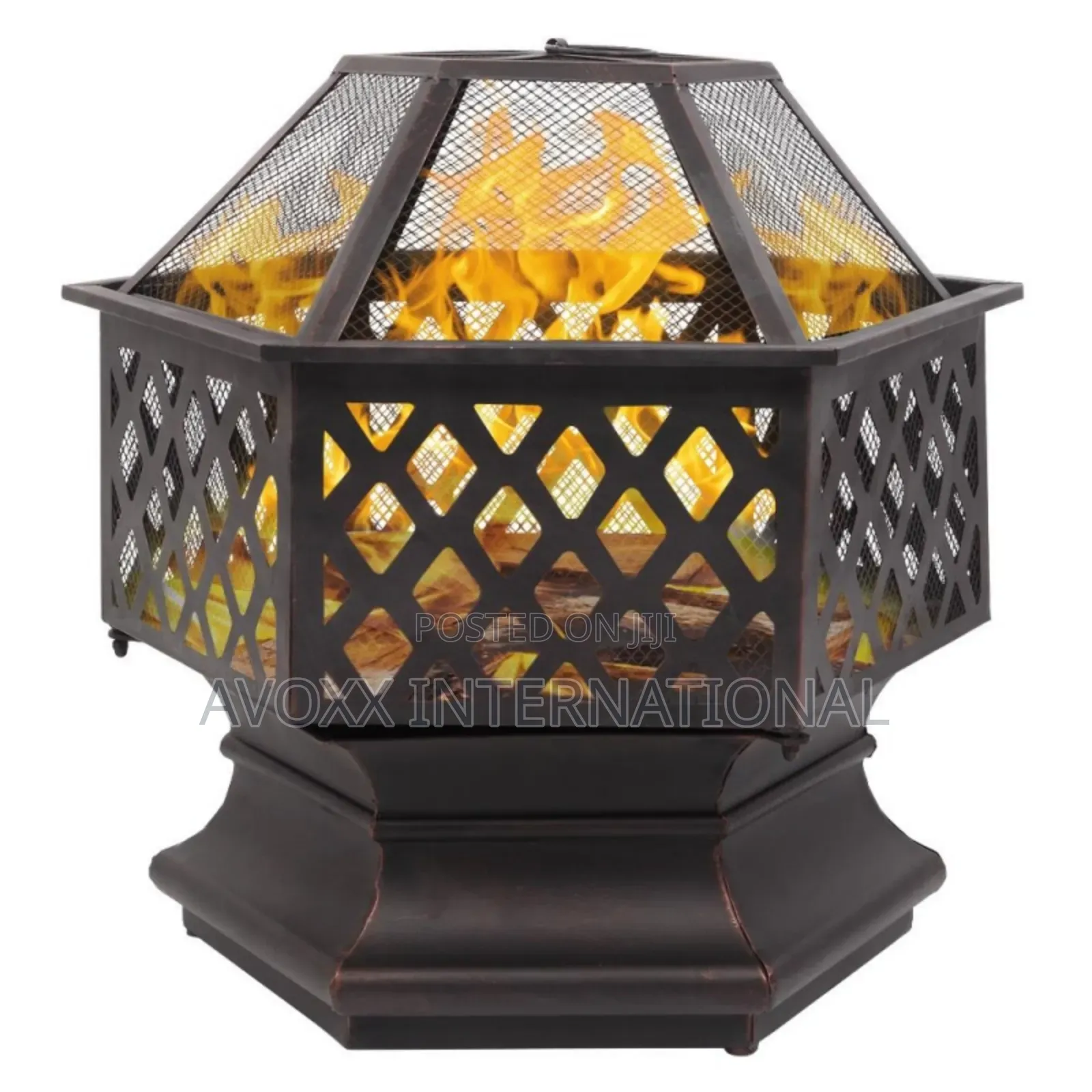 Zimtown 22 Inch Fire Pit Wood Burning Bonfire Firebowl