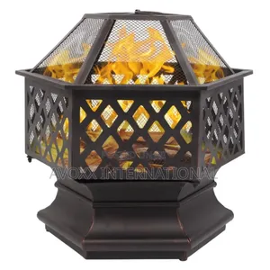 Zimtown 22 Inch Fire Pit Wood Burning Bonfire Firebowl