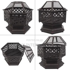 Zimtown 22 Inch Fire Pit Wood Burning Bonfire Firebowl