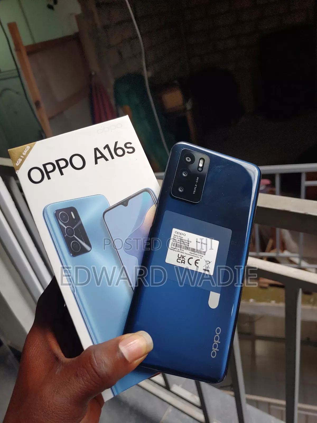 New Oppo A16 64 GB Black
