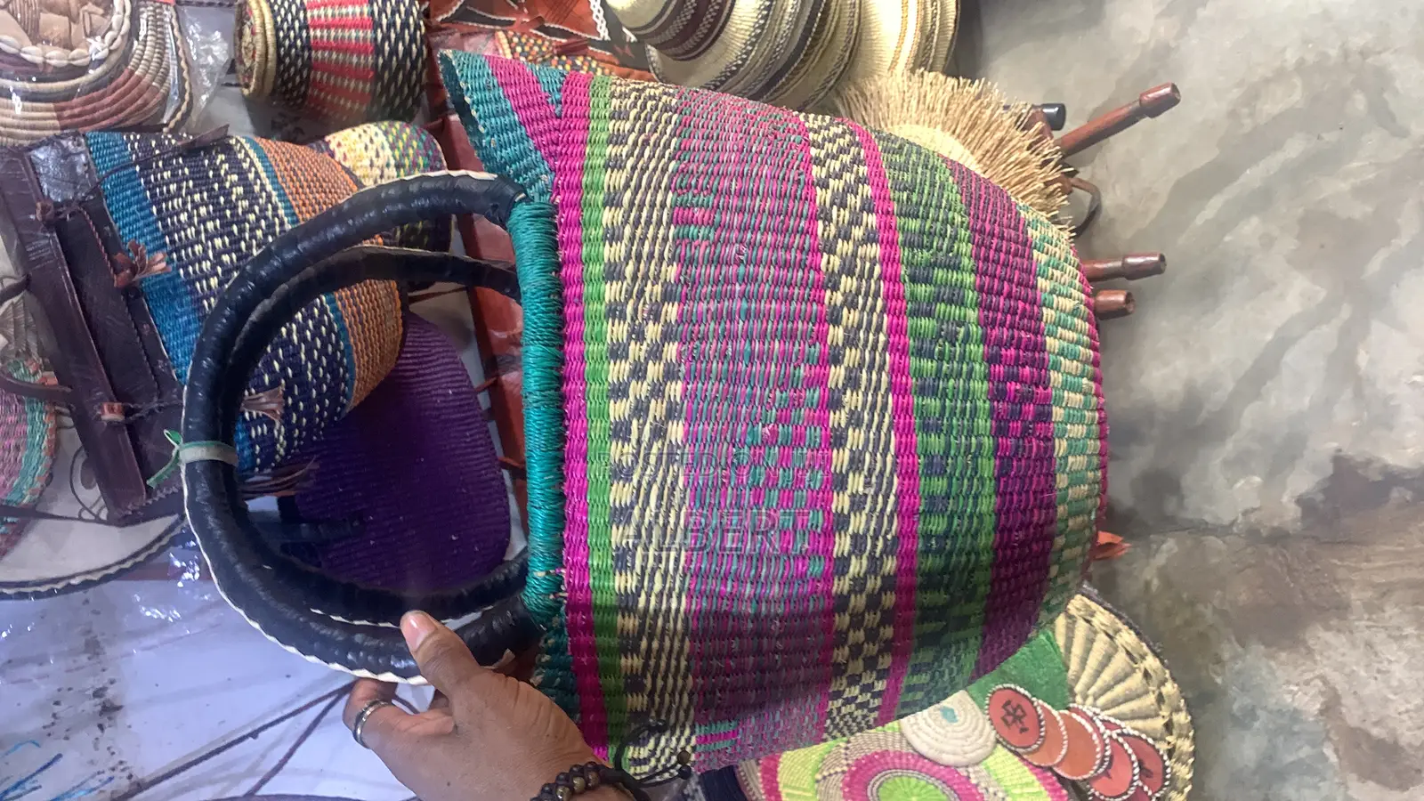 Handwoven Straw Bags and Baskets