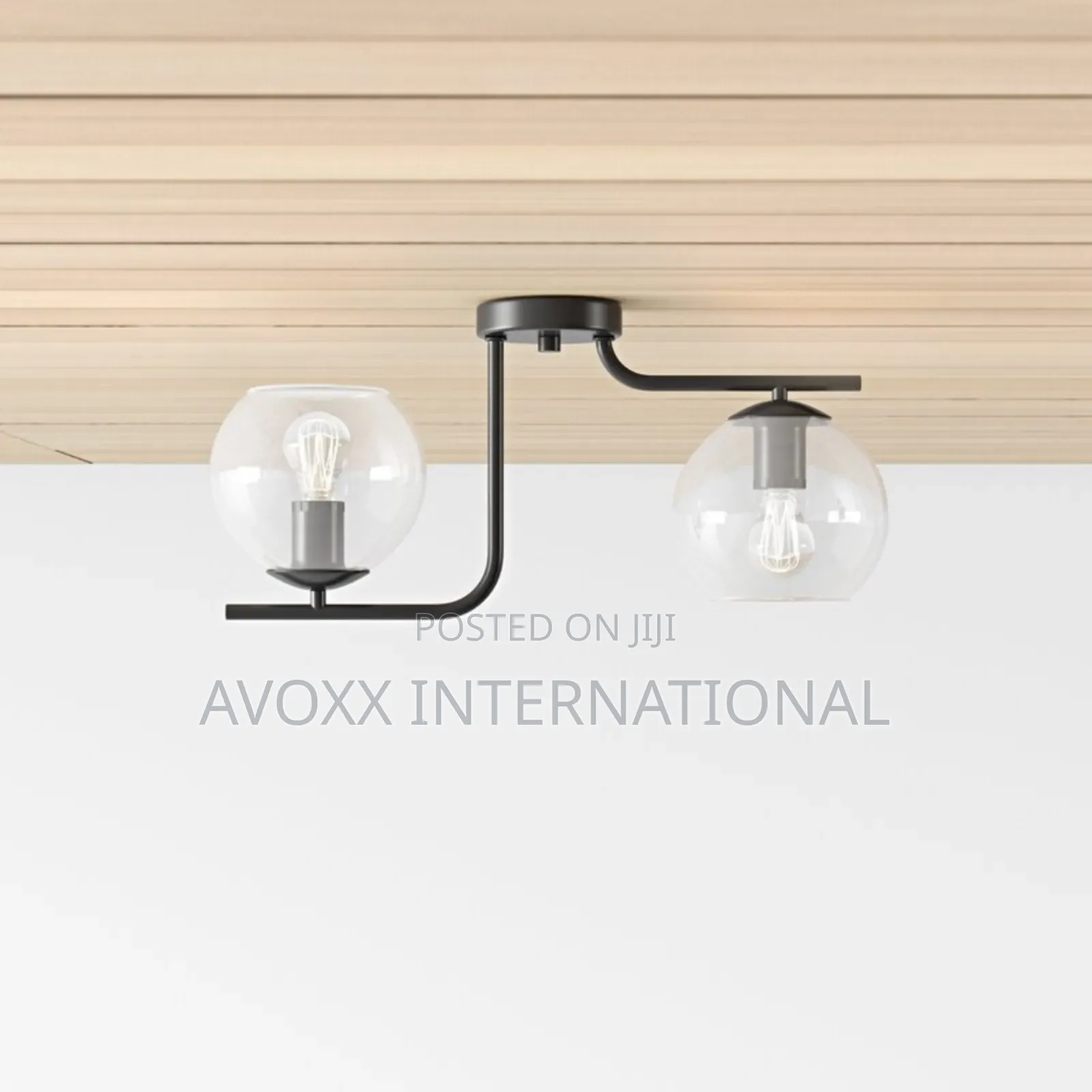 Allmorden Beecher Glass Semi Flush Mount