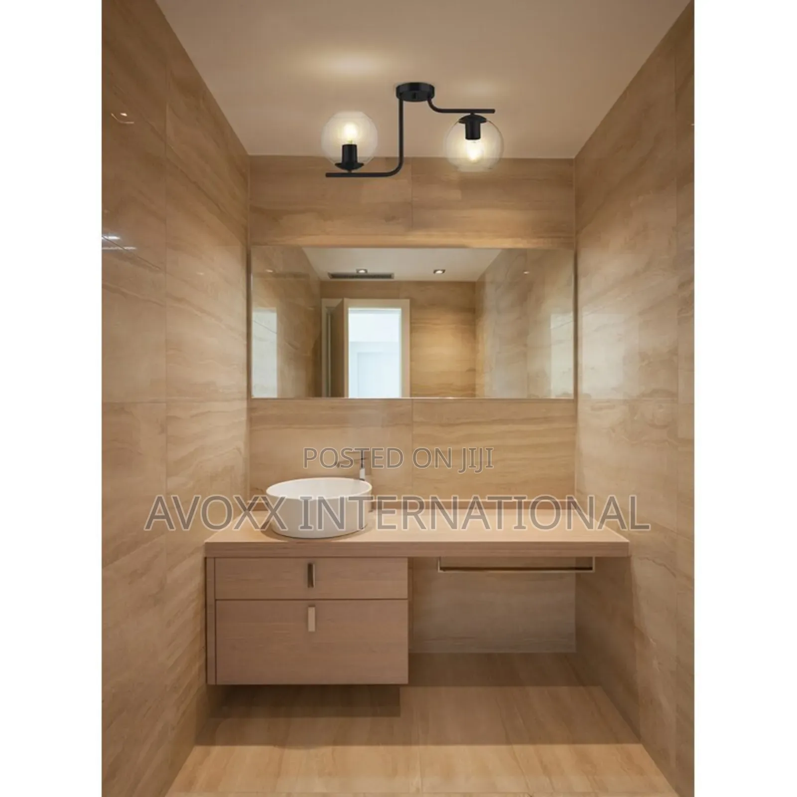 Allmorden Beecher Glass Semi Flush Mount
