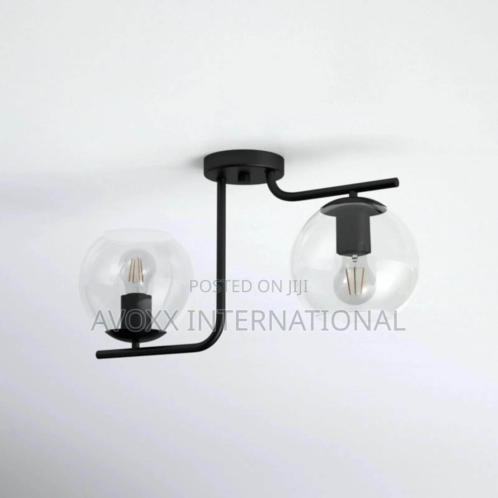 Allmorden Beecher Glass Semi Flush Mount