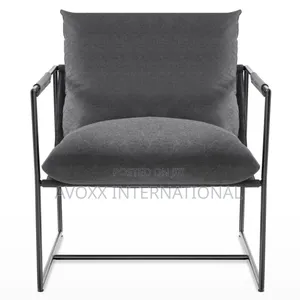 Cliatt Modern Metal Framed Sling Upholstered Chair/Oversized