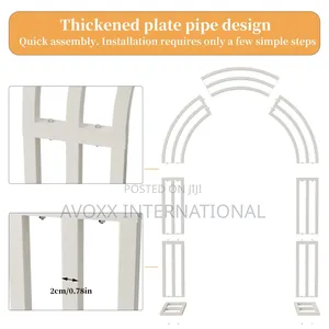 Susire Metal Wedding Garden Arch Trellis: 8.5ft Heavy Duty
