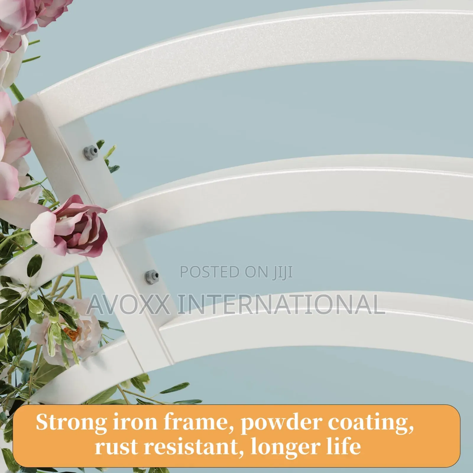Susire Metal Wedding Garden Arch Trellis: 8.5ft Heavy Duty