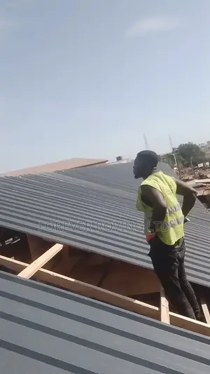 Inverted Box Rib Roofing Project Ongoing at Ashiaman Market