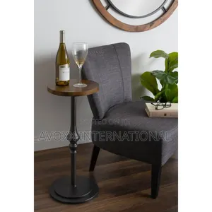 Parodi 26'' Tall Solid Wood Pedestal End Table