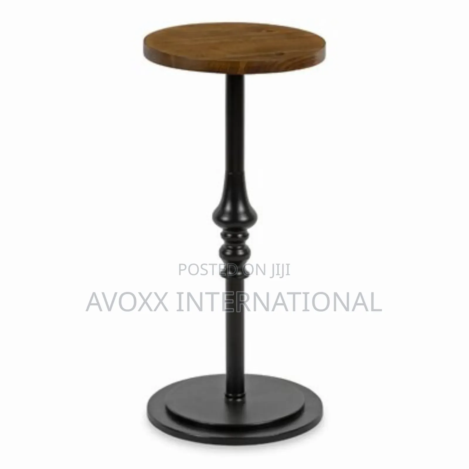 Parodi 26'' Tall Solid Wood Pedestal End Table
