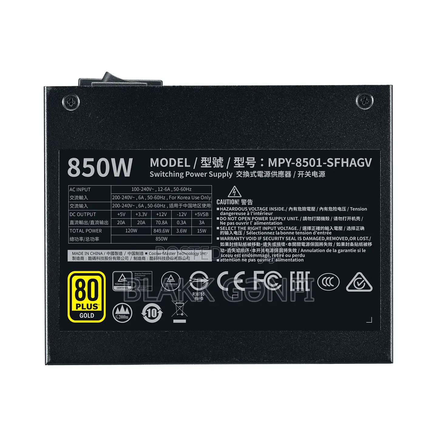 Coolermaster 850w Sfx Fully Modular 80+ Gold Power Supply
