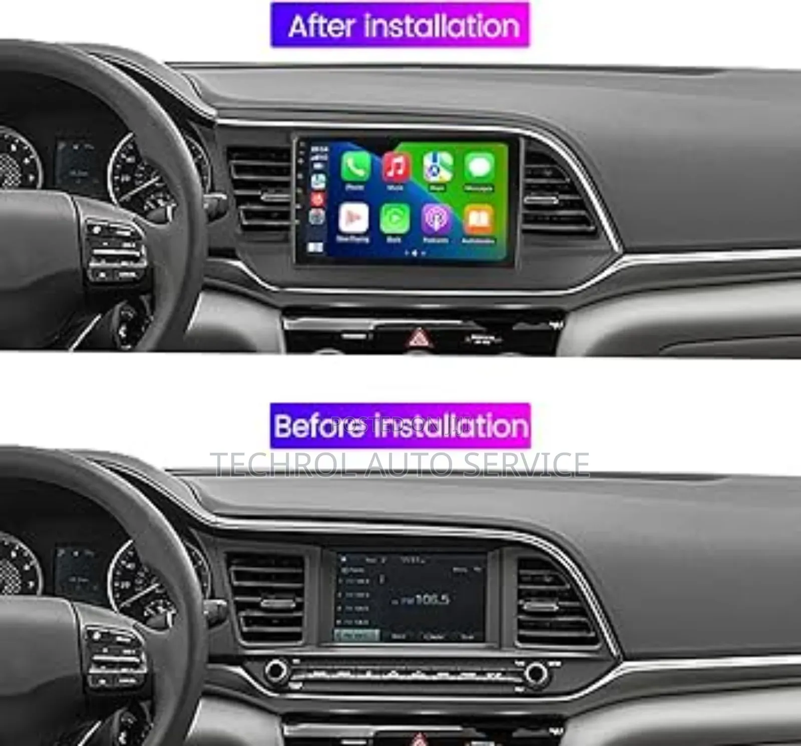 2016 to 2018 Hyundai Elantra Andriod Radio Carplay
