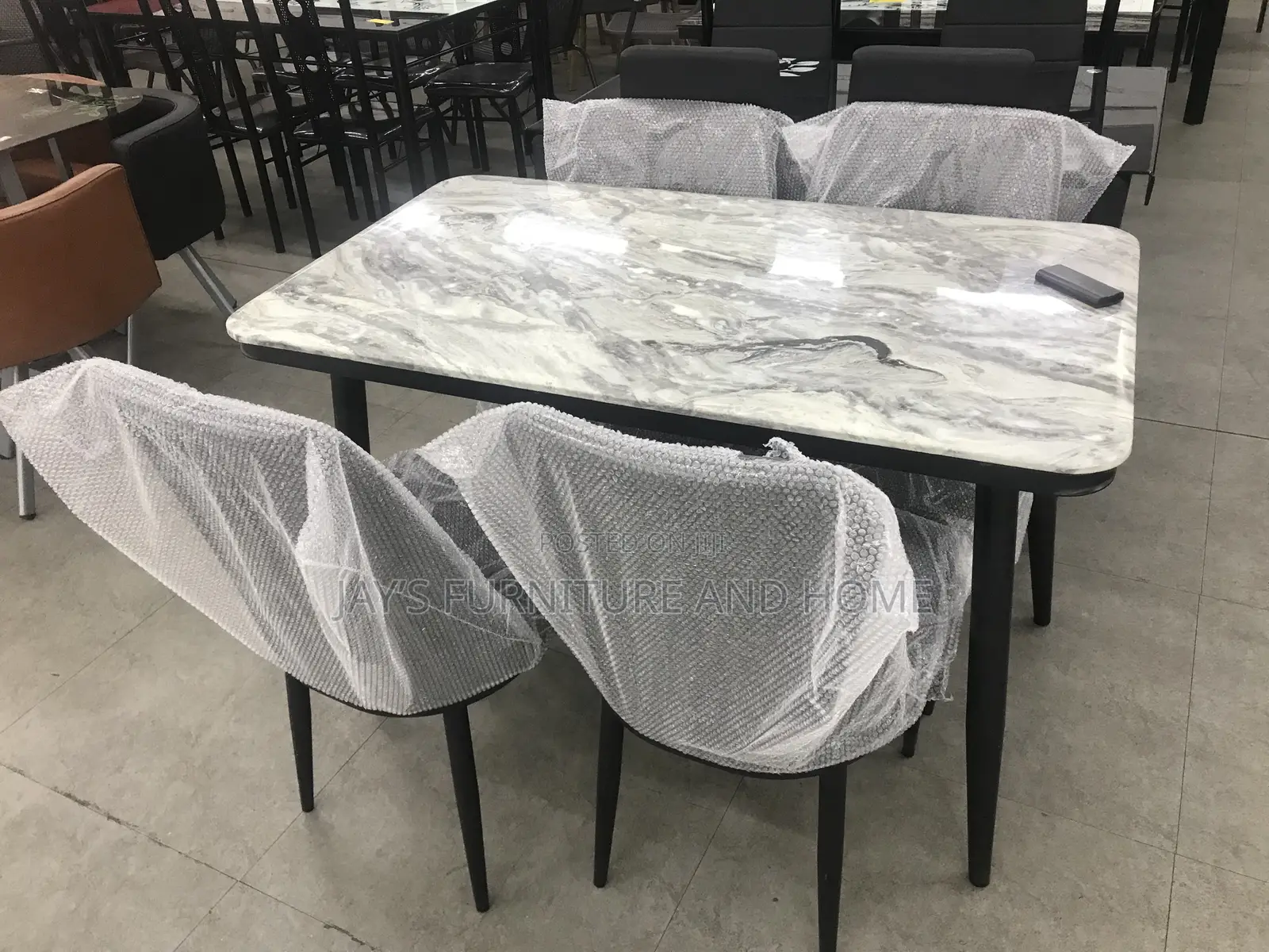Marble Dining Set(4 Chairs)