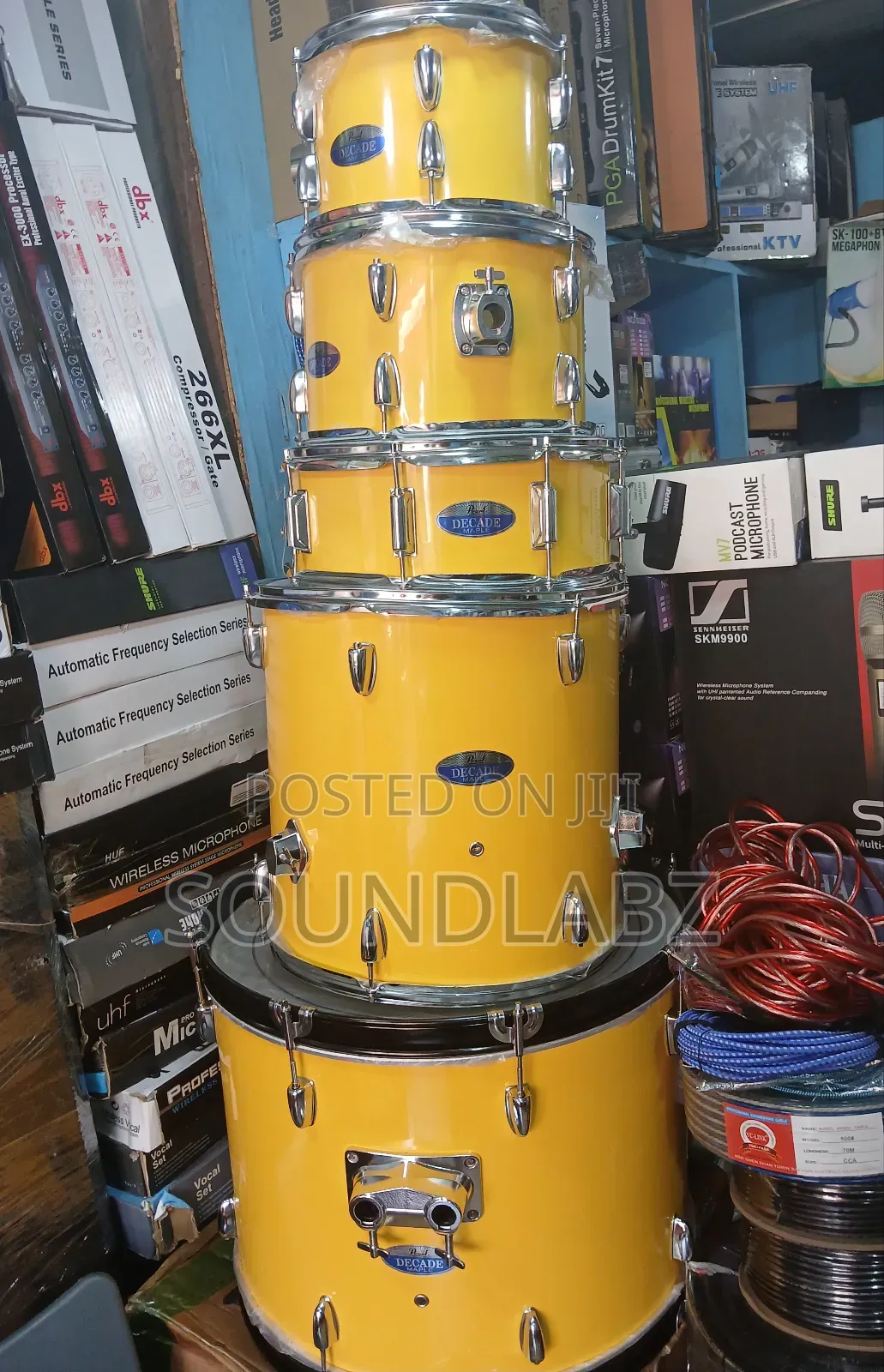 Pearl 5set Yellow Maple Decade Drumset