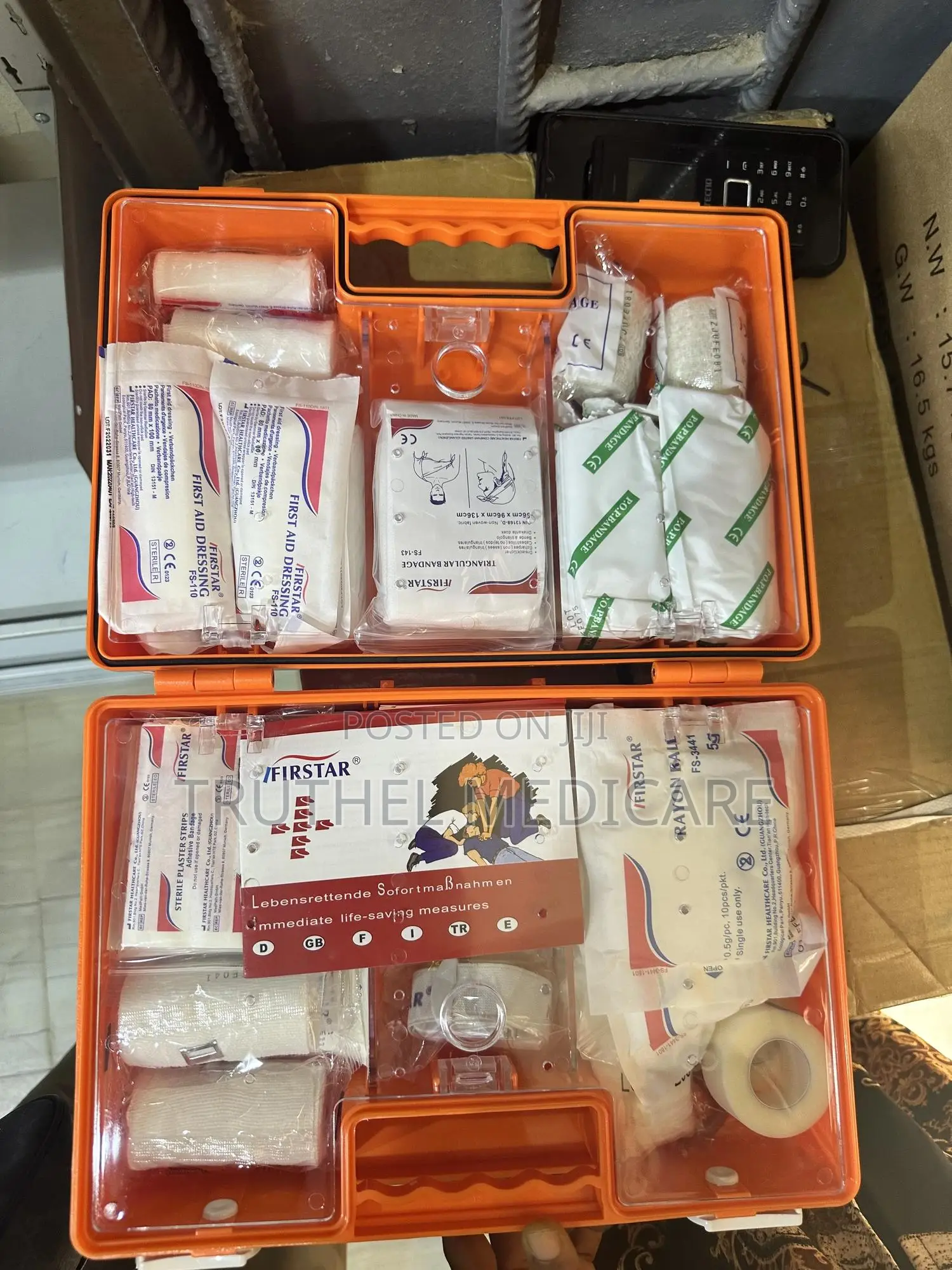 First Aid Box - 100 Persons (Europe Packed)