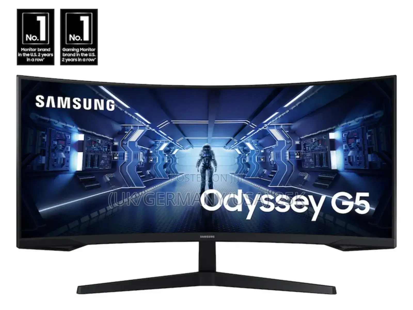 Samsung 34" Odyssey G55T WQHD 165hz 1ms(MPRT) HDR Curved 