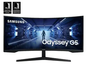 Samsung 34" Odyssey G55T WQHD 165hz 1ms(MPRT) HDR Curved 