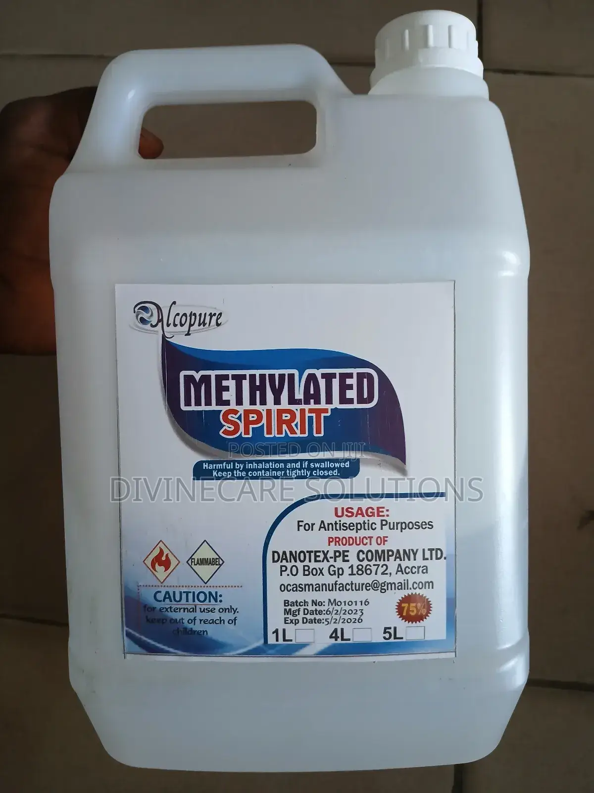 Methylated Spirit 5ltrs
